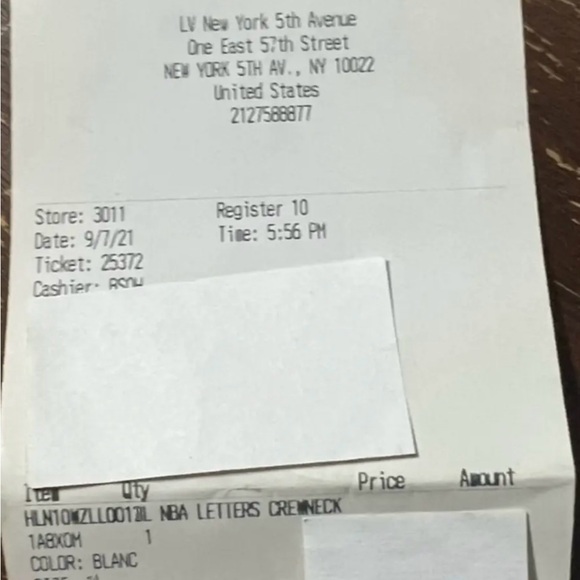 New 100% Authentic Louis Vuitton Men’s NBA Multicolor Letter Sweater - Picture 10 of 10